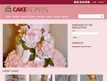 Tablet Screenshot of cake-decorating-corner.com